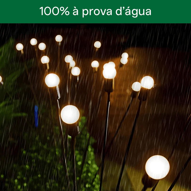 Luminária Solar de Led Efeito Vagalume - LumiGarden