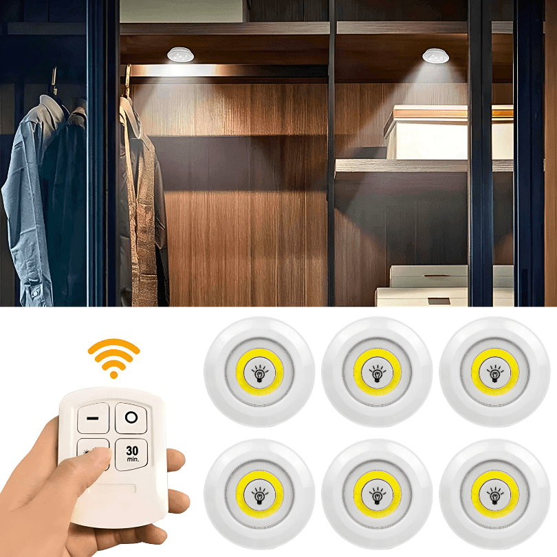 Lâmpadas Led Sem Fio com Controle Remoto - LuxLed