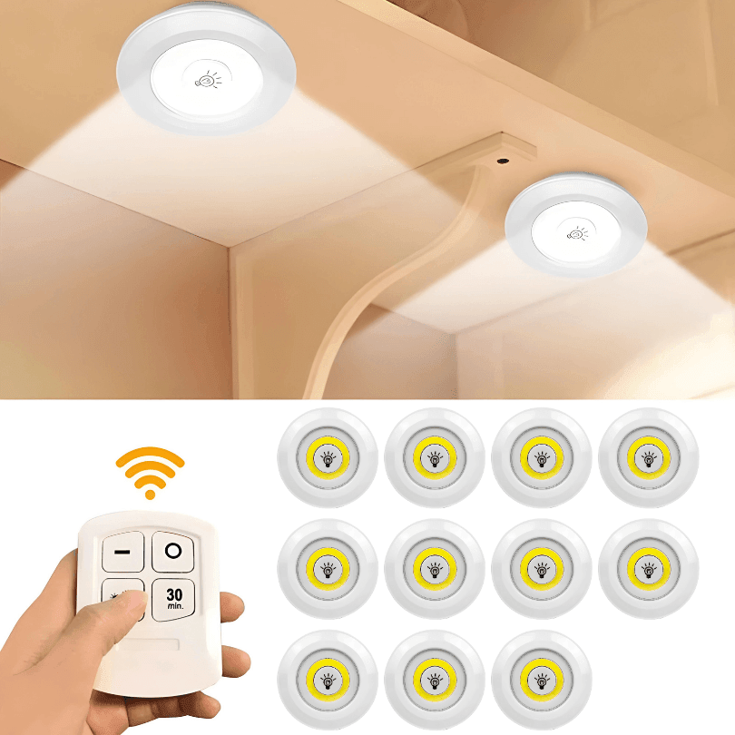 Lâmpadas Led Sem Fio com Controle Remoto - LuxLed