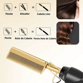 Pente Alisador Elétrico de Titânio - Belle Argus