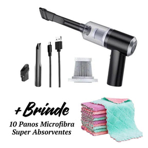 Aspirador de Pó Portátil 2 em 1 [ULTRA POTENTE] + Brinde
