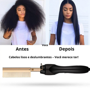 Pente Alisador Elétrico de Titânio - Belle Argus