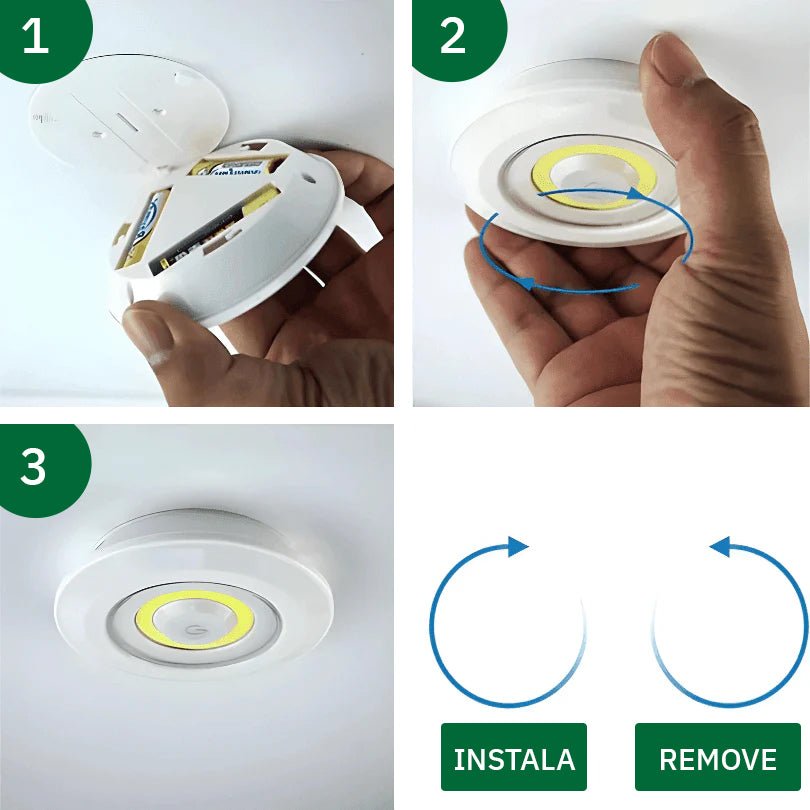Lâmpadas Led Sem Fio com Controle Remoto - LuxLed