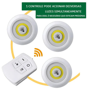 Lâmpadas Led Sem Fio com Controle Remoto - LuxLed
