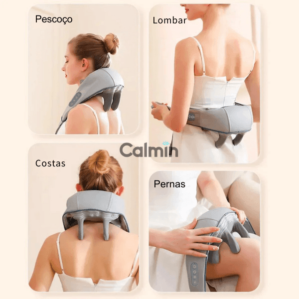 Massageador CalminZen® Para Pescoço, Costas, Pernas e Ombro