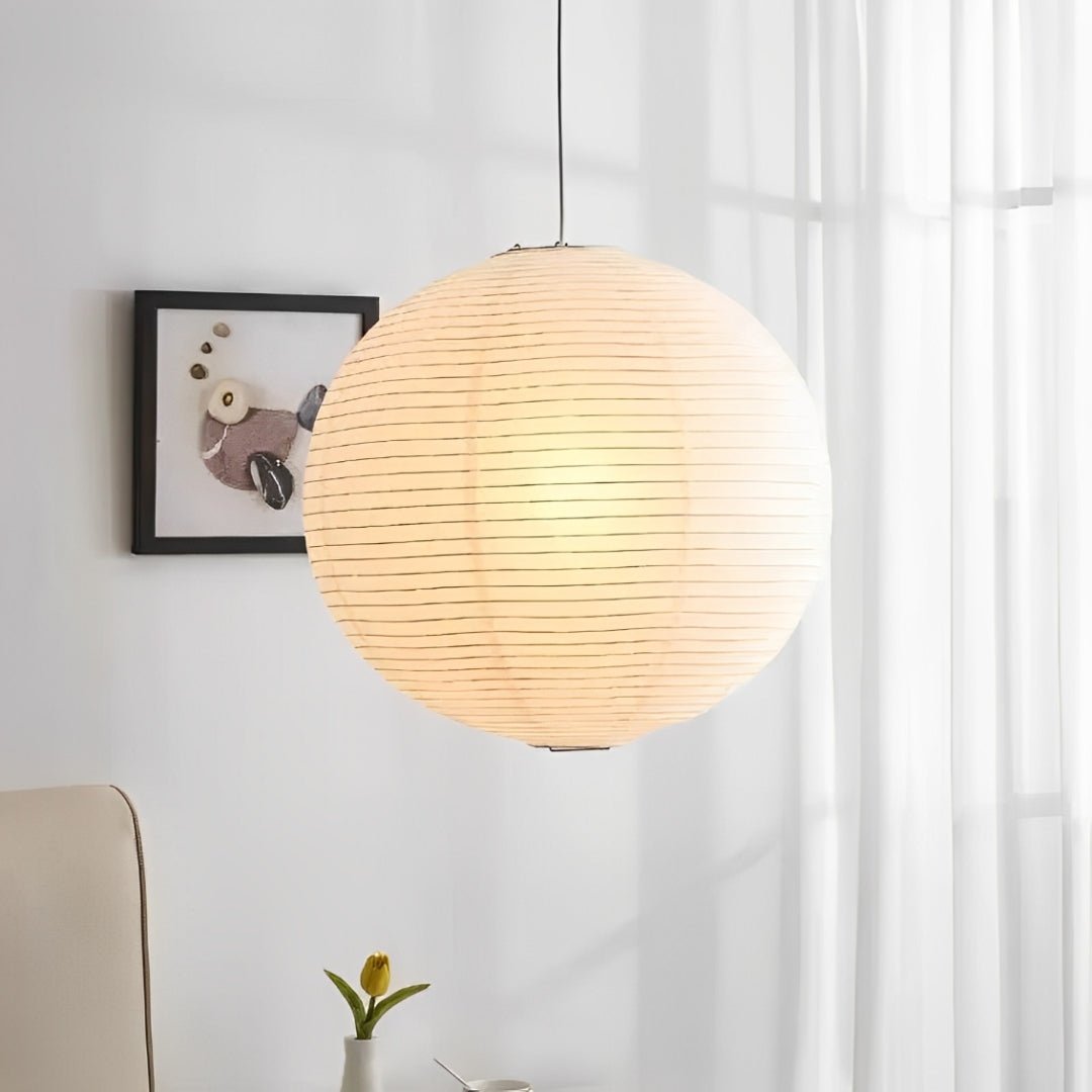 Lustre Pendente Japonês de Papel Estilo Oriental