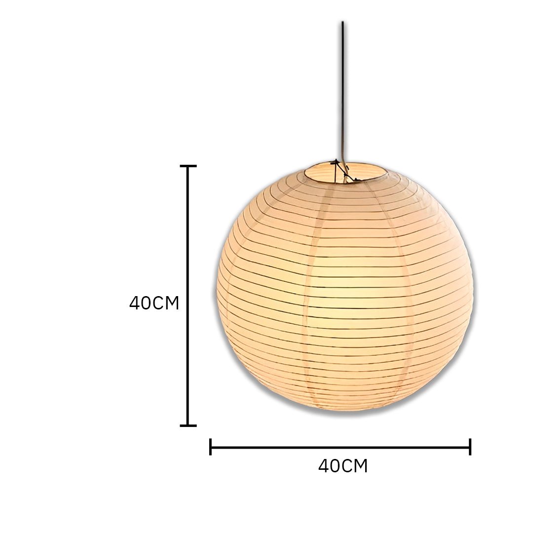Lustre Pendente Japonês de Papel Estilo Oriental