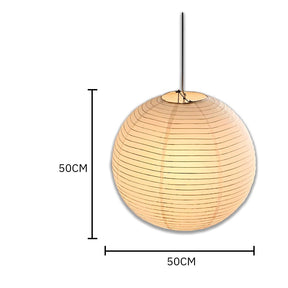 Lustre Pendente Japonês de Papel Estilo Oriental