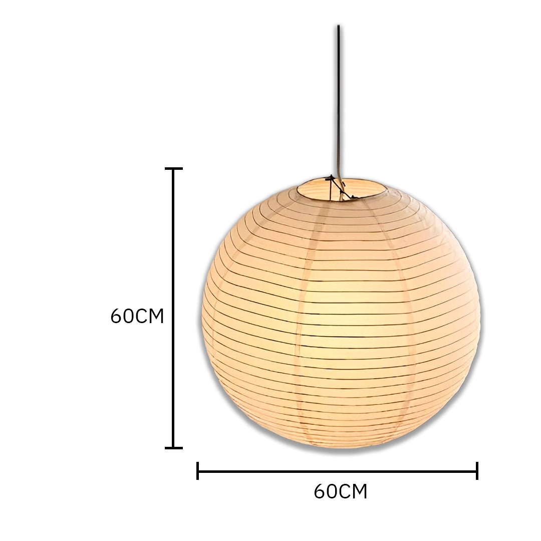 Lustre Pendente Japonês de Papel Estilo Oriental