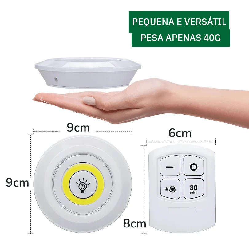Lâmpadas Led Sem Fio com Controle Remoto - LuxLed